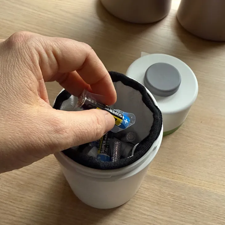Batterilåda för återvinning