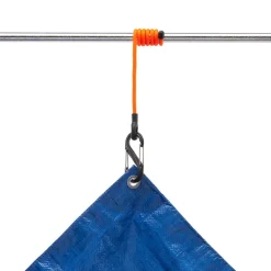 Böjbart fästband med karbinhake