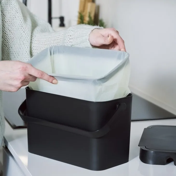 Bordspapperskorg med handtag 5L, SmartStore