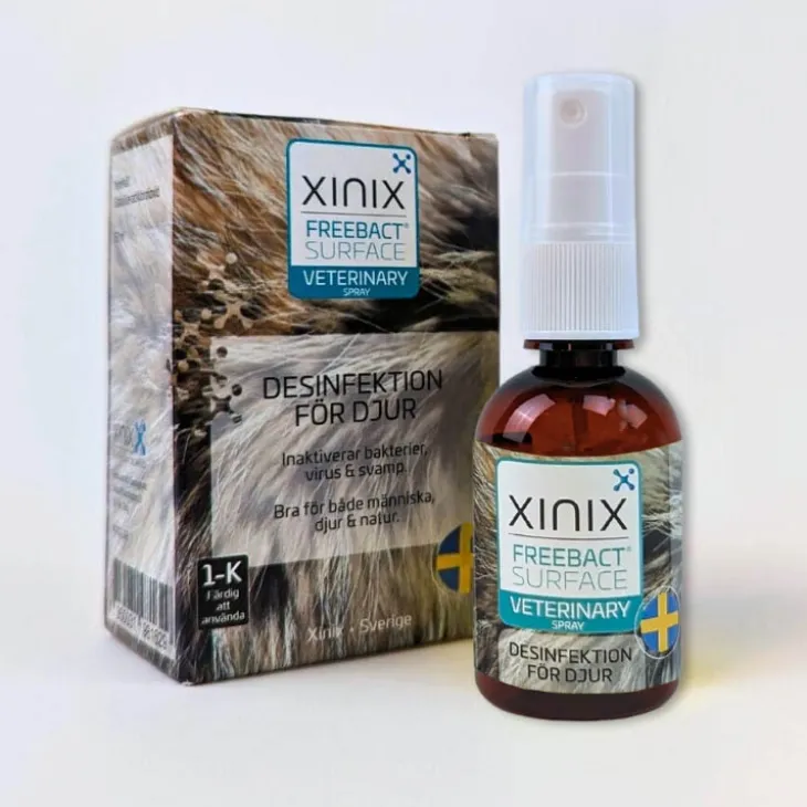 Desinfektionsspray för djur, Xinix FreeBact Surface