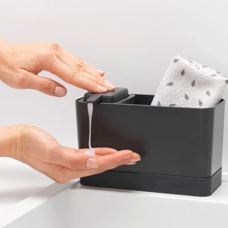 Diskbänksförvaring med tvålpump, Brabantia
