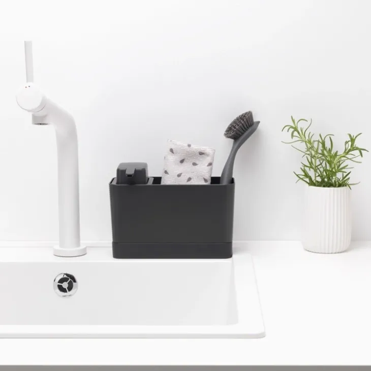 Diskbänksförvaring med tvålpump, Brabantia