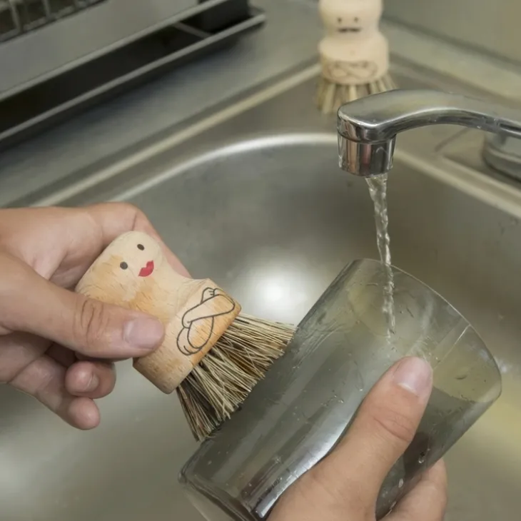 Diskborste i trä, Fru Scrubber, Kikkerland