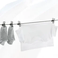 Elastisk klädlina med klämmor