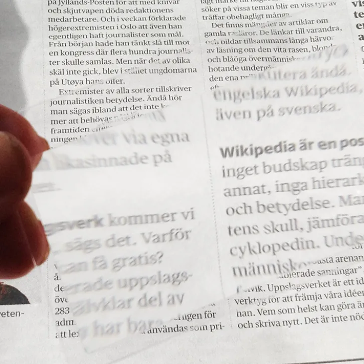 Förstoringsglas till plånboken