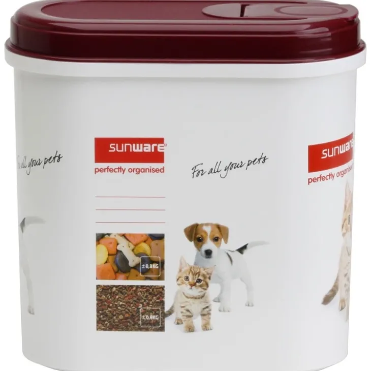 Förvaringsburk för hund- och kattmat 2,2L