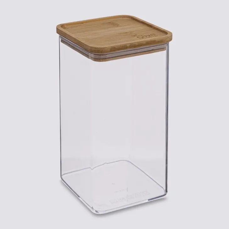 Förvaringsburk med bambulock 1,5L, Eske