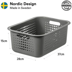 Förvaringskorg i återvunnen plast 10L, SmartStore