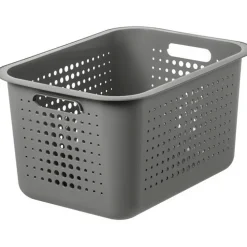 Förvaringskorg i återvunnen plast 13L, SmartStore, Grå