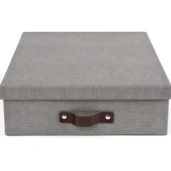 Förvaringslåda A4, Oskar canvas, Bigso