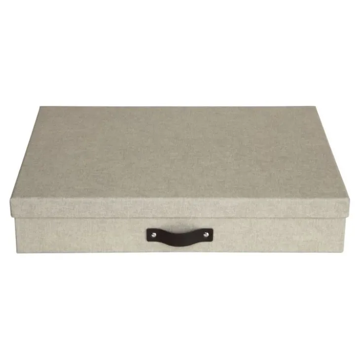 Förvaringslåda A3, Sverker canvas, Bigso, Beige