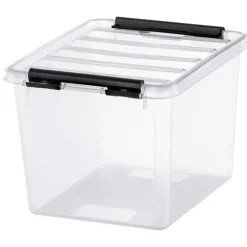 Förvaringslåda 3l, SmartStore, Klar/svart