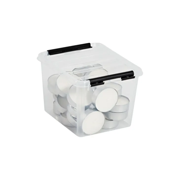 Förvaringslåda 3l, SmartStore, Klar/svart