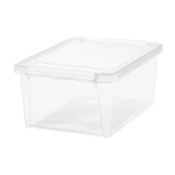 Förvaringslåda med lock 14L, SmartStore, Klar/vit