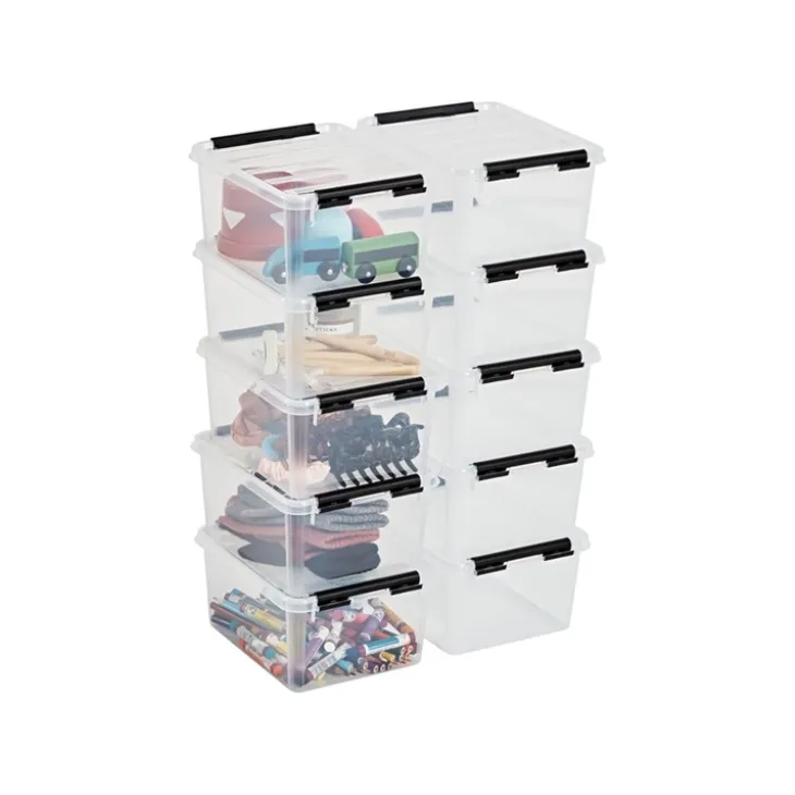 Förvaringslåda med lock 2L, SmartStore, Klar/svart