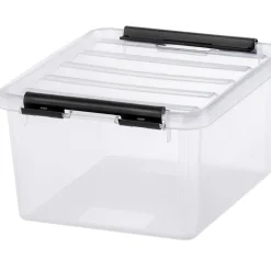 Förvaringslåda med lock 2L, SmartStore, Klar/svart