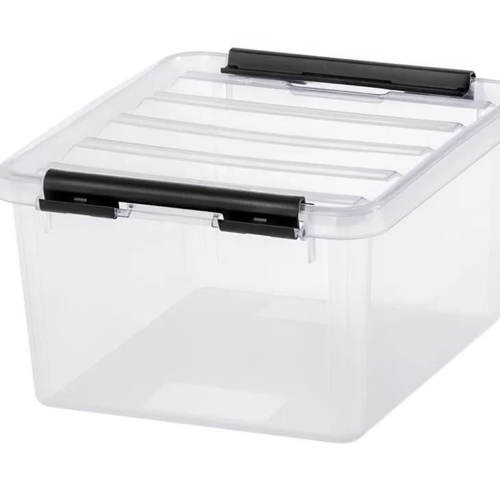 Förvaringslåda med lock 2L, SmartStore, Klar/svart