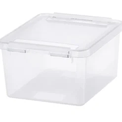 Förvaringslåda med lock 2L, SmartStore, Klar/vit