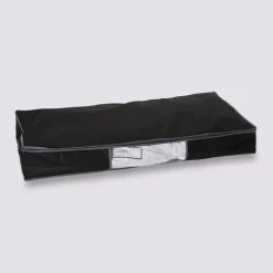 Förvaringslåda med vakuumpåse, 100x45x15cm, Svart