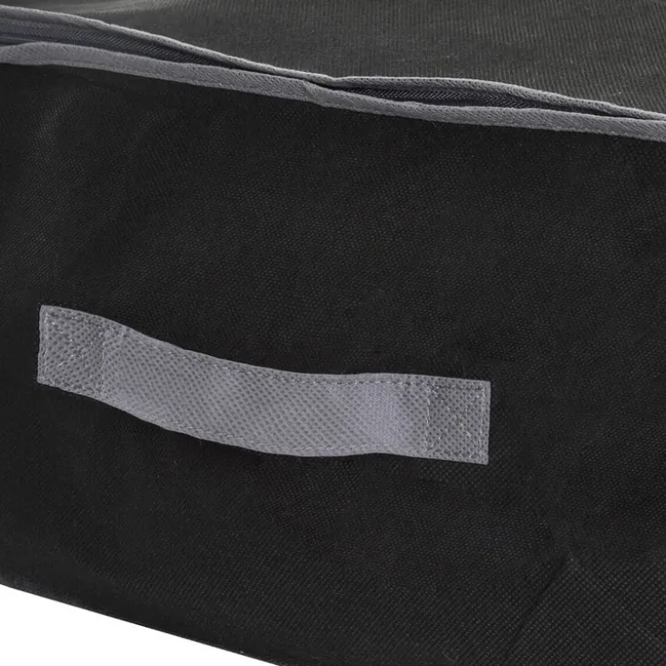 Förvaringslåda med vakuumpåse, 100x45x15cm, Svart