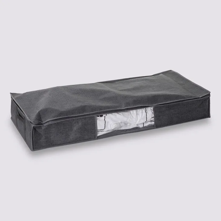 Förvaringslåda med vakuumpåse, 100x45x15cm, Mörkgrå