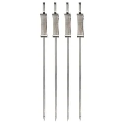 Grillspett med avputtare 4-pack