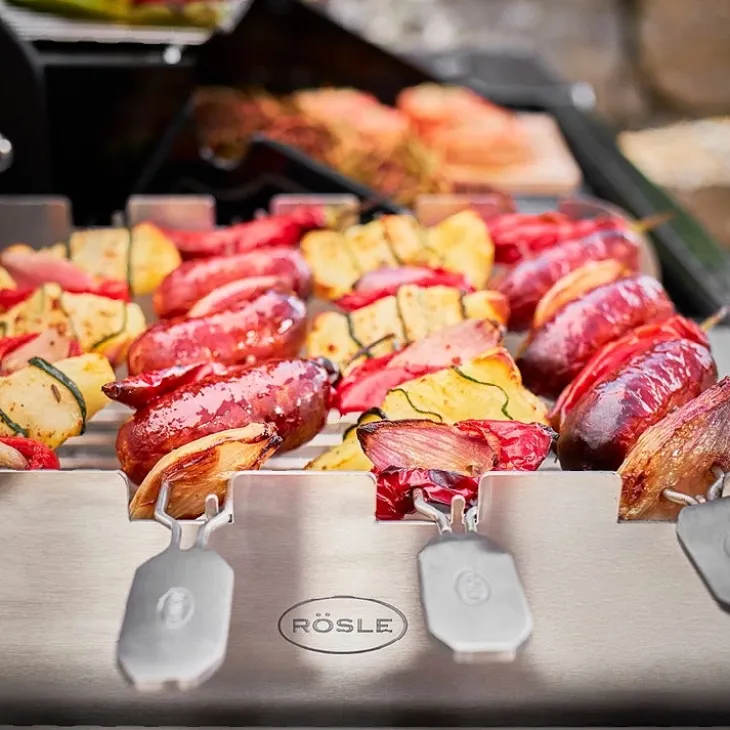 Grillspett med hållare