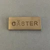 Gästskylt i borstad mässing