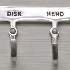 Handdukskrok med skylt, Disk och Hand