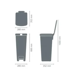 Hög pedalhink 40L, Brabantia