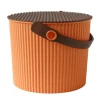 Hink med lock 8L, Omnioutil, Aprikos/Brun