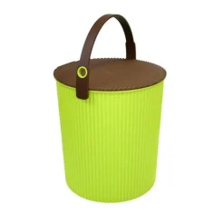 Hink med lock 10L, Omnioutil, Grön/Brun