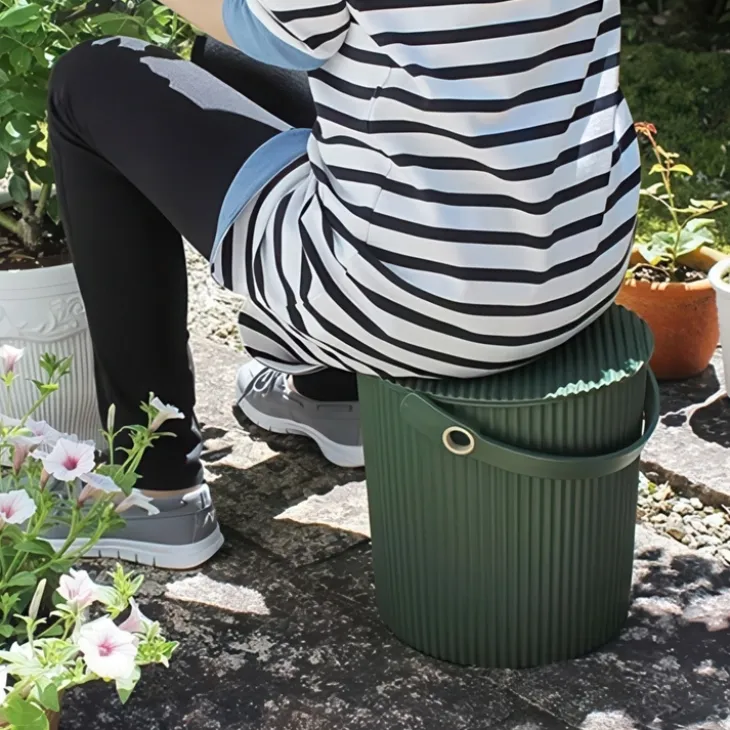 Hink med lock 20L, Omnioutil, Mörkgrön