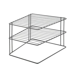 Insatshylla för hörn 2 plan, Metaltex