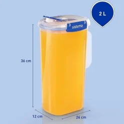 Kanna med lock 2L, Sistema