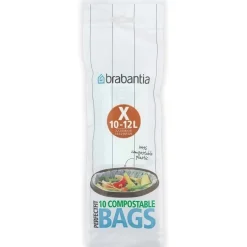 Kompsoterbar soppåse med dragband 10-pack 10-12L, Brabantia