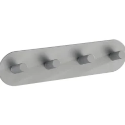 Kroklist, 4 krokar, Självhäftande, Metall, PIENCO QUADRO