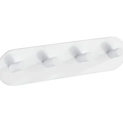 Kroklist, 4 krokar, Självhäftande, Metall, PIENCO QUADRO