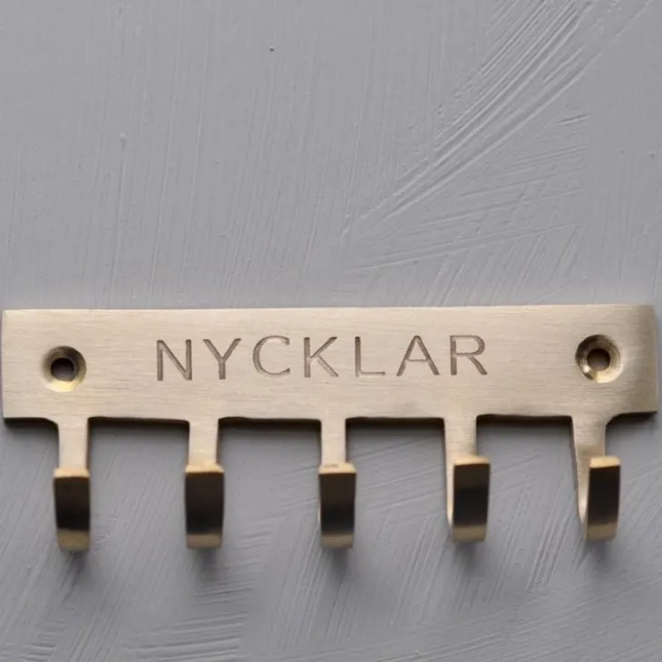 Kroklist till nycklar i mässing