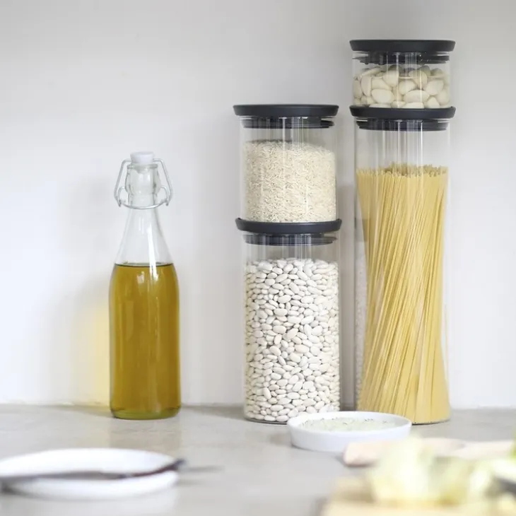 Liten glasburk 0,6L, Brabantia