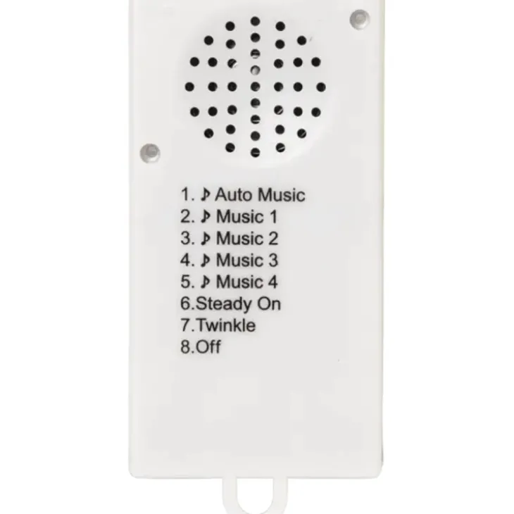 Ljusslinga med tomtar och musik