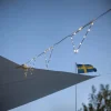 Ljusslinga med vimplar