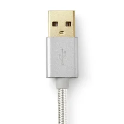 Lång USB-kabel i tyg