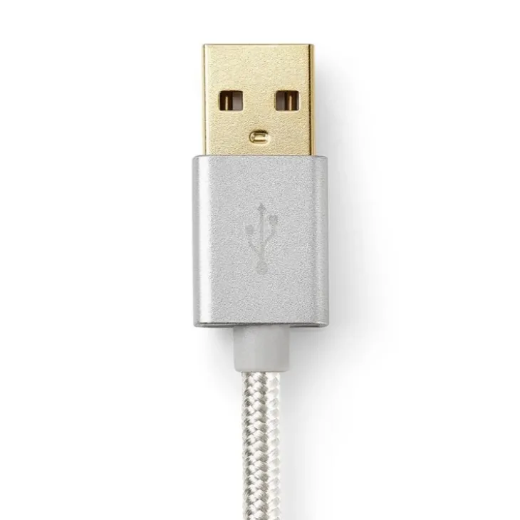 Lång USB-kabel i tyg