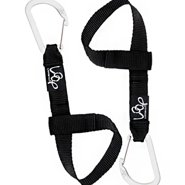Loop fästband med karbinhake 2-pack