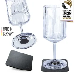 Magnetiska vinglas i plast Silwy, 2-pack