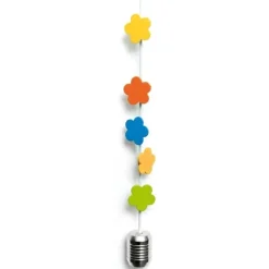 Magnetisk fotohängare med tyngd och 8 blommagneter, 150 cm