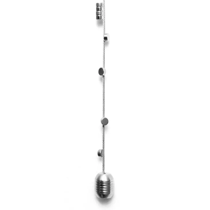Magnetisk fotohängare med tyngd och 8 magneter 150cm, Silver
