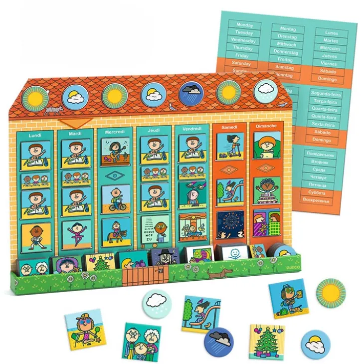Magnetisk veckokalender för barn