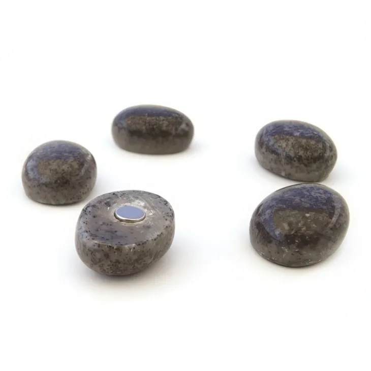 Magnet i sten 5-pack, Grå
